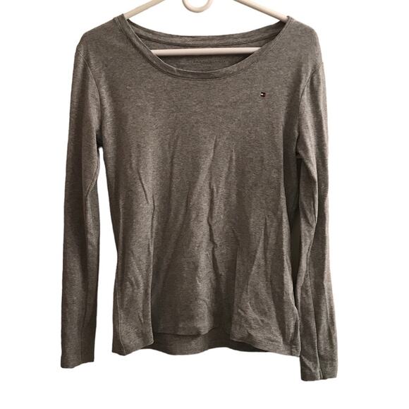 Tommy Hilfiger Long Sleeve Gray Shirt Size XS - Picture 1 of 5